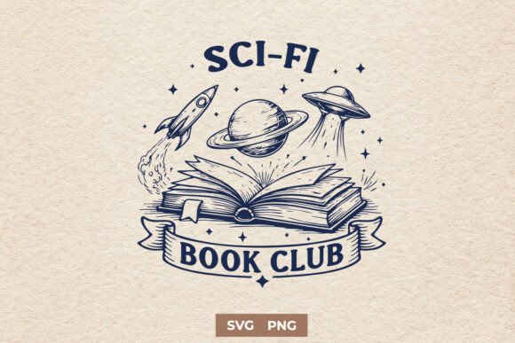 Download Sci-Fi Book Club SVG - Science Fiction - Science Collection