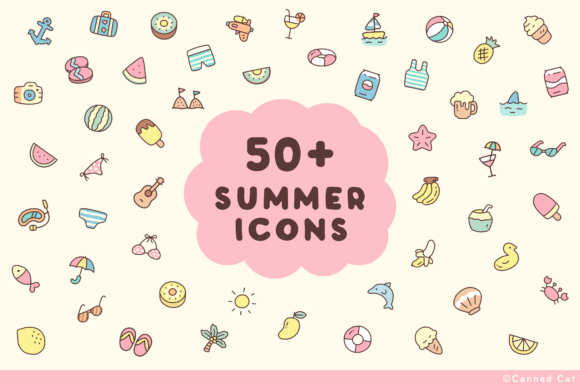 Download Doodle Summer Icon Sets - Set Collection