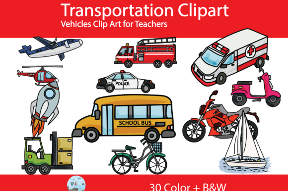Download Transportation Clipart Set - Set Collection