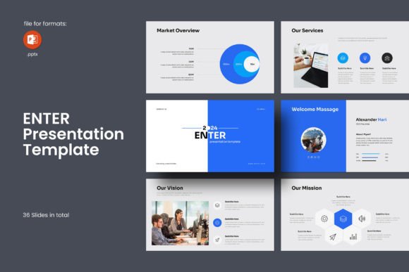 Download Enter PowerPoint Presentation Template - Premium Bundle