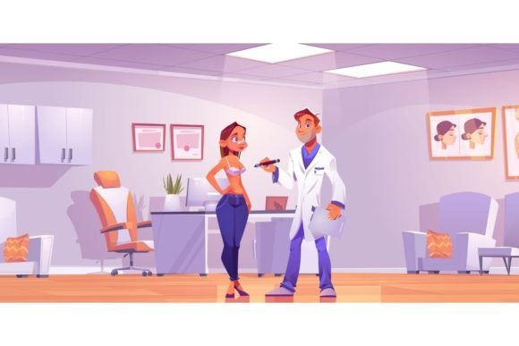 Download Plastic Surgeon Consulting Woman - Consulting Collection