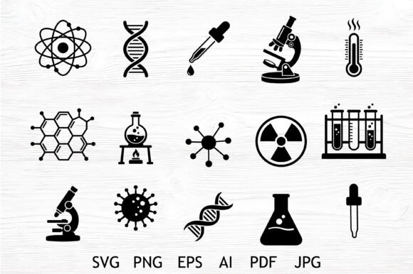 Download Science Icons SVG Bundle Collection - Science Collection