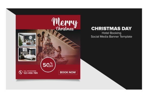 Download Christmas Day Hotel Booking Banner - Book Collection
