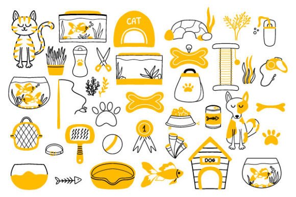 Download Vector Set for Pet Shop. - Set Collection