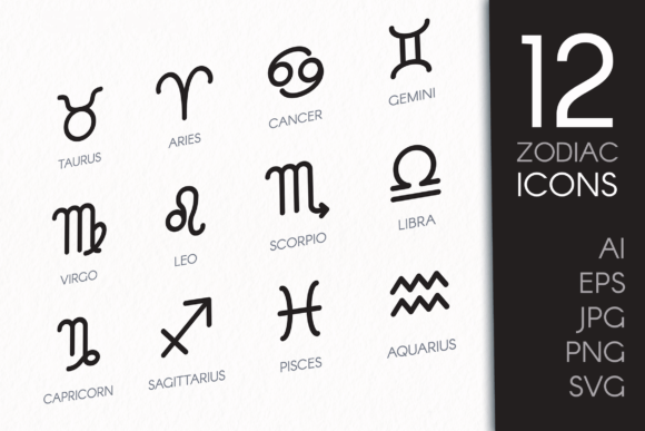 Download Zodiac Icons Set - Set Collection