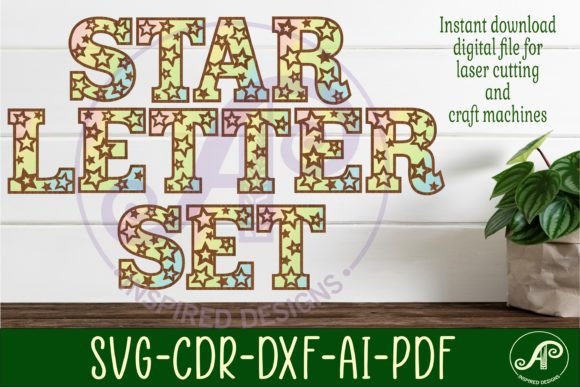 Download Star Letters Alphabet Set X 41 - Set Collection