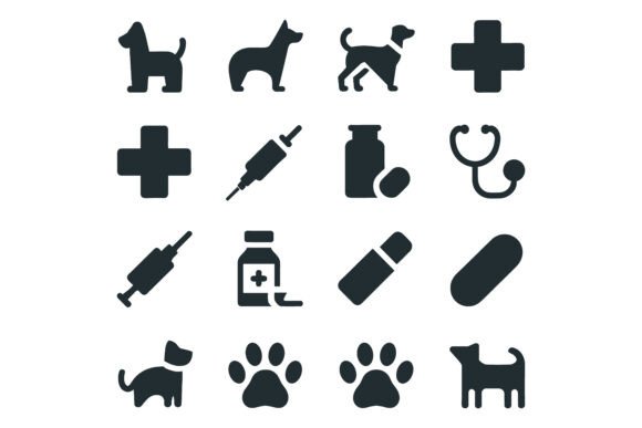 Download Black and White Veterinary Medicine Set - Set Collection