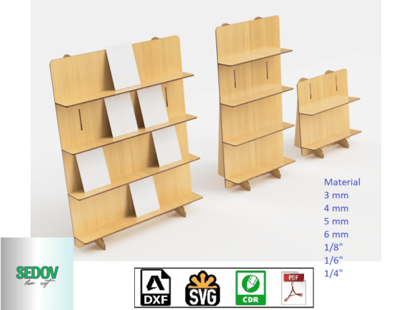 Download Laser Cut Retail Shelves Set 3 Sizes - Set Collection