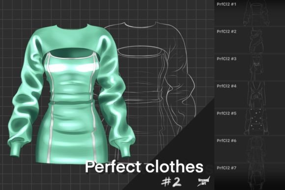Download Procreate Clothes Brushes Set #2 - Set Collection