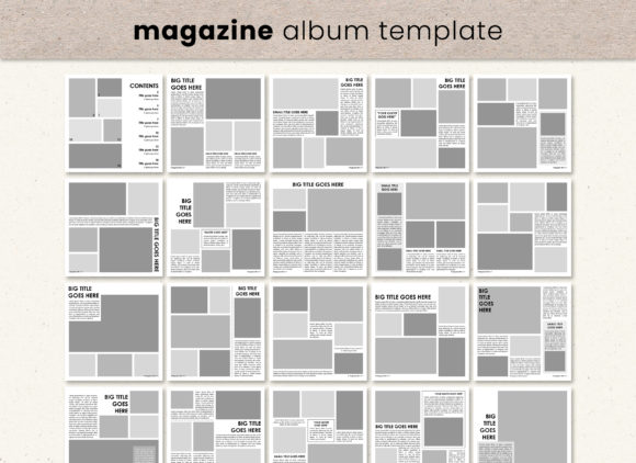 Download Square Magazine Photobook Template - Book Collection