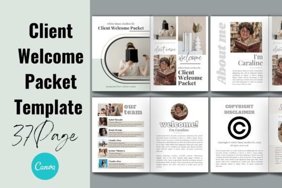 Download Client Welcome Packet Template Canva - Client welcome packet Collection