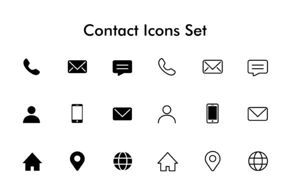 Download Contact Icons Set - Set Collection