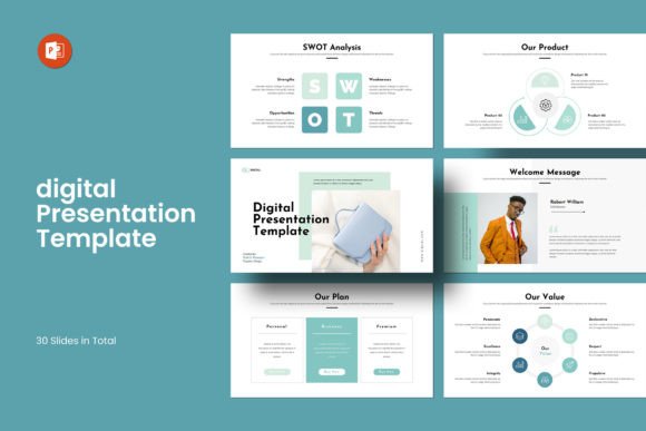 Download Digital PowerPoint Presentation Template - Premium Bundle