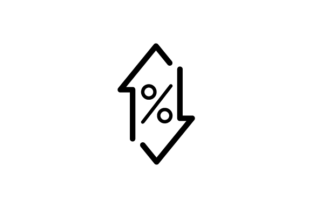 Download Percentages Up and Down Vector Icon - Percentages Collection