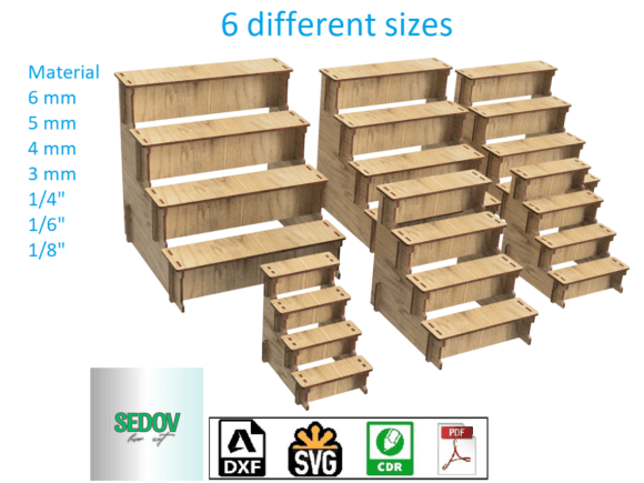 Download Laser Cut Retail Display Stand Shelf Set - Set Collection