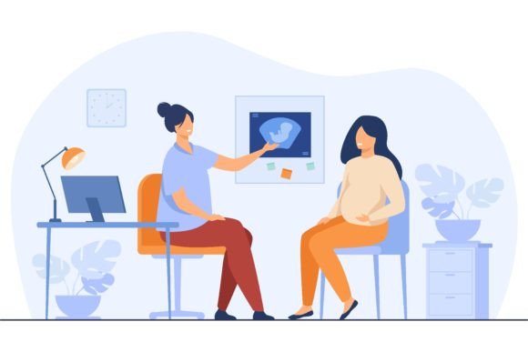 Download Happy Pregnant Woman Consulting in Gynec - Consulting Collection