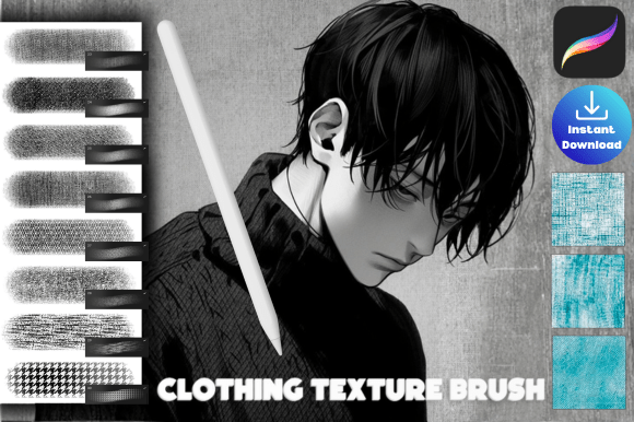 Download Procreate Clothes Texture Brush Set - Set Collection